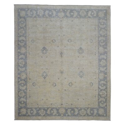 One-of-a-Kind Beall Hand-Knotted Peshawar Beige 8' x 10'3" Wool Area Rug - Image 0