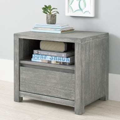 Costa Nightstand, Weathered White, In-Home - Image 3