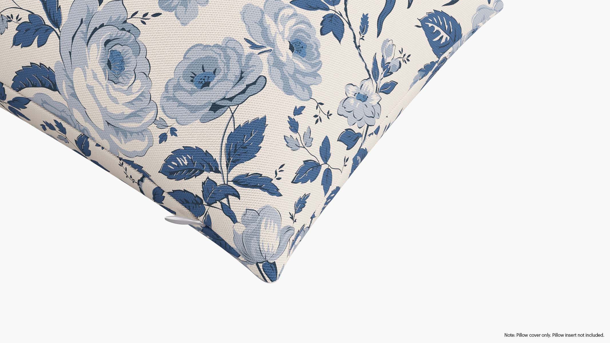 Throw Pillow Cover 14" x 30", Delft Chintz, 14" x 30" - Image 1