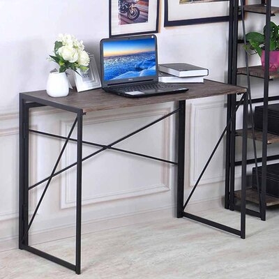 Friese Simpleness Study Desk Folding Laptop Table For Home Office Desk - Image 0