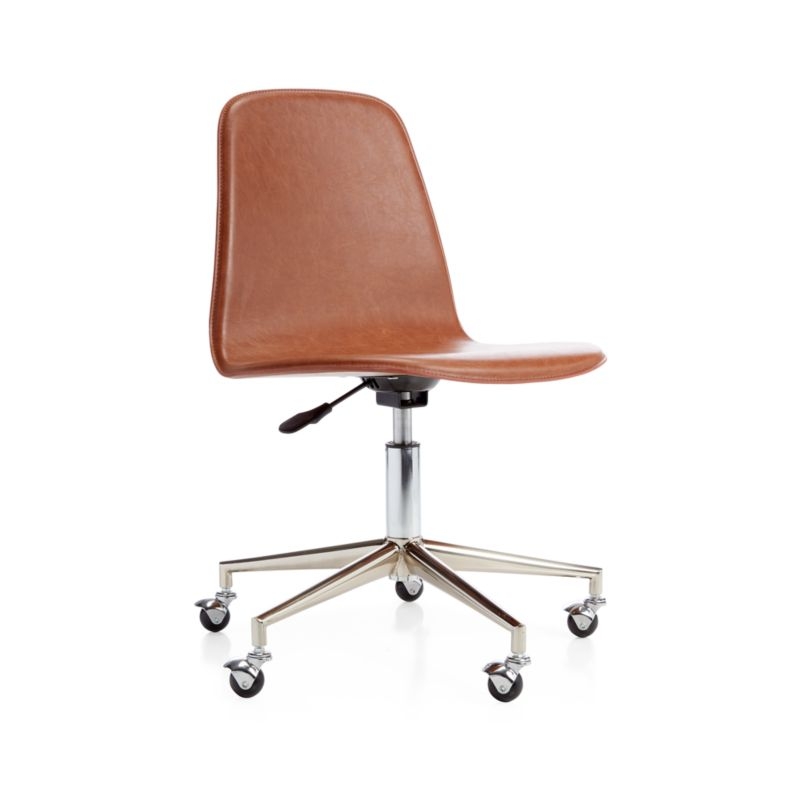 Class Act Brown & Silver Kids Desk Chair Set - Image 1