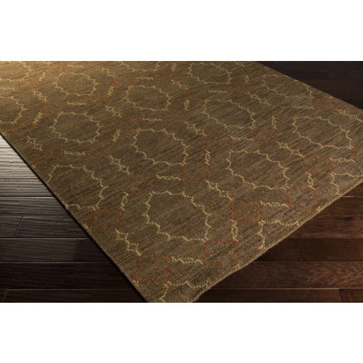 Pueblo Brown Indoor 5'6" x 8'6" Handmade Rug - Image 1