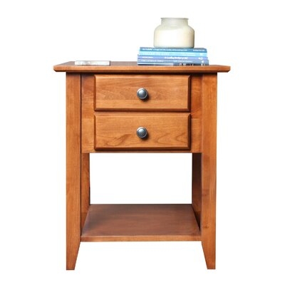 2 Drawer End Table - Image 0
