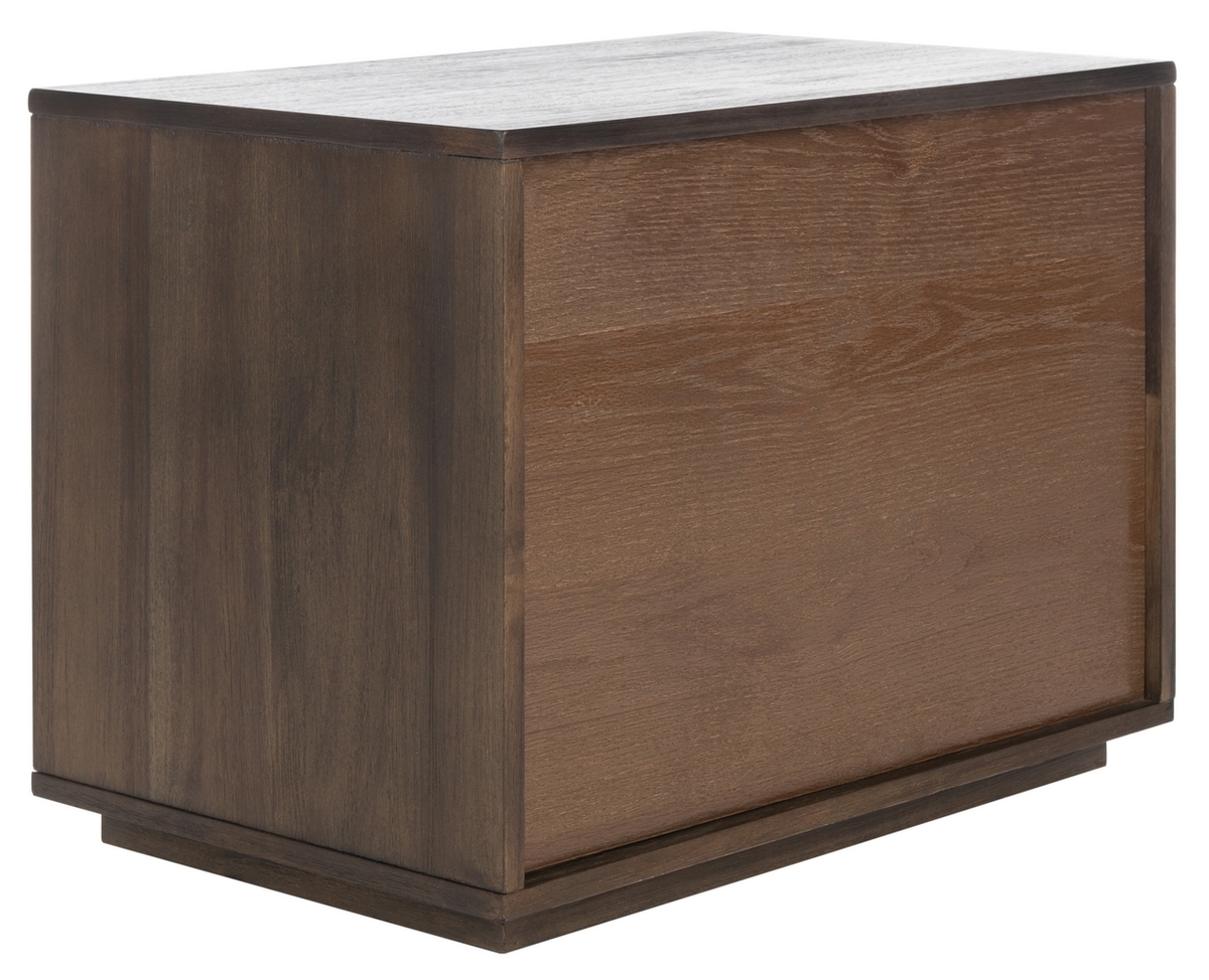 Poesy 1 Drawer Nightstand - Dark Chocolate - Image 6