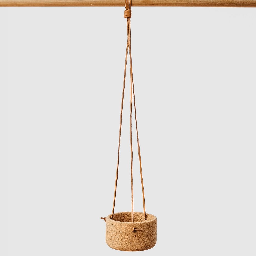 Small Natural Cork Hanging Planters - Image 0