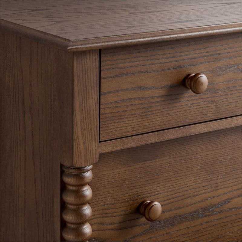 Jenny Lind Deep Brown Wood Tall 7-Drawer Kids Dresser - Image 5