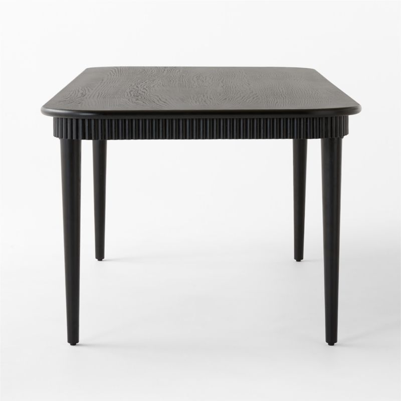 Providence 90" Rectangular Black Ebonized Oak Dining Table - Image 3