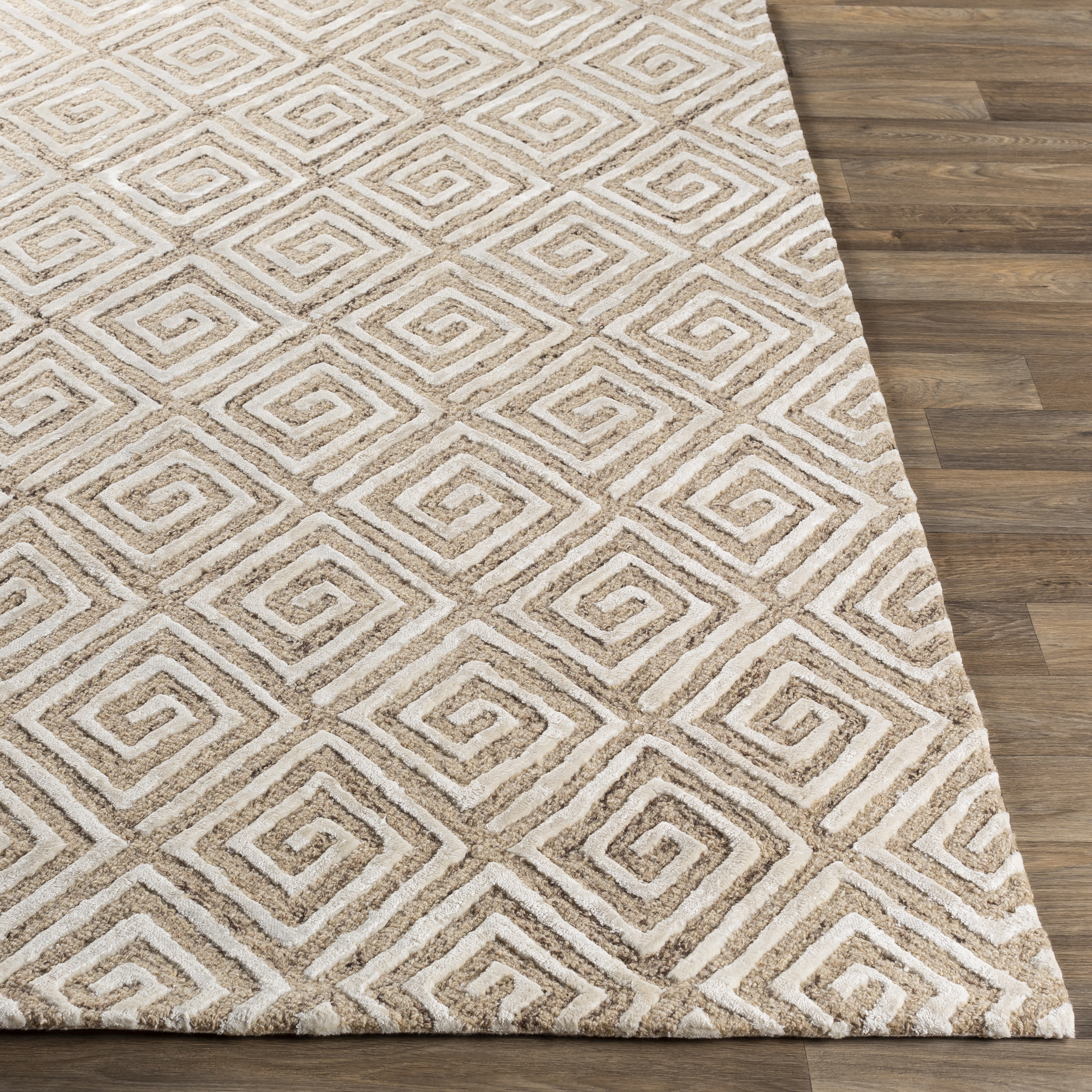 Opus Beige Indoor 2' x 3' Handmade Rug - Image 2