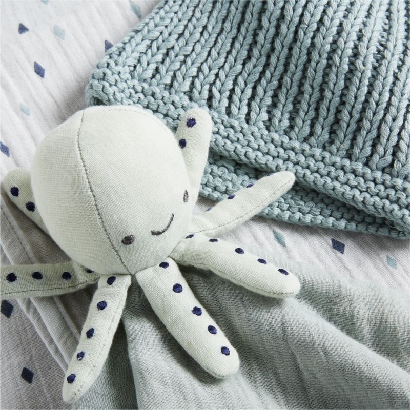 Octopus 4-Piece Organic Baby Swaddle Gift Set - Image 1