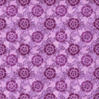 Gluck Floral Wool Purple Area Rug - Image 0