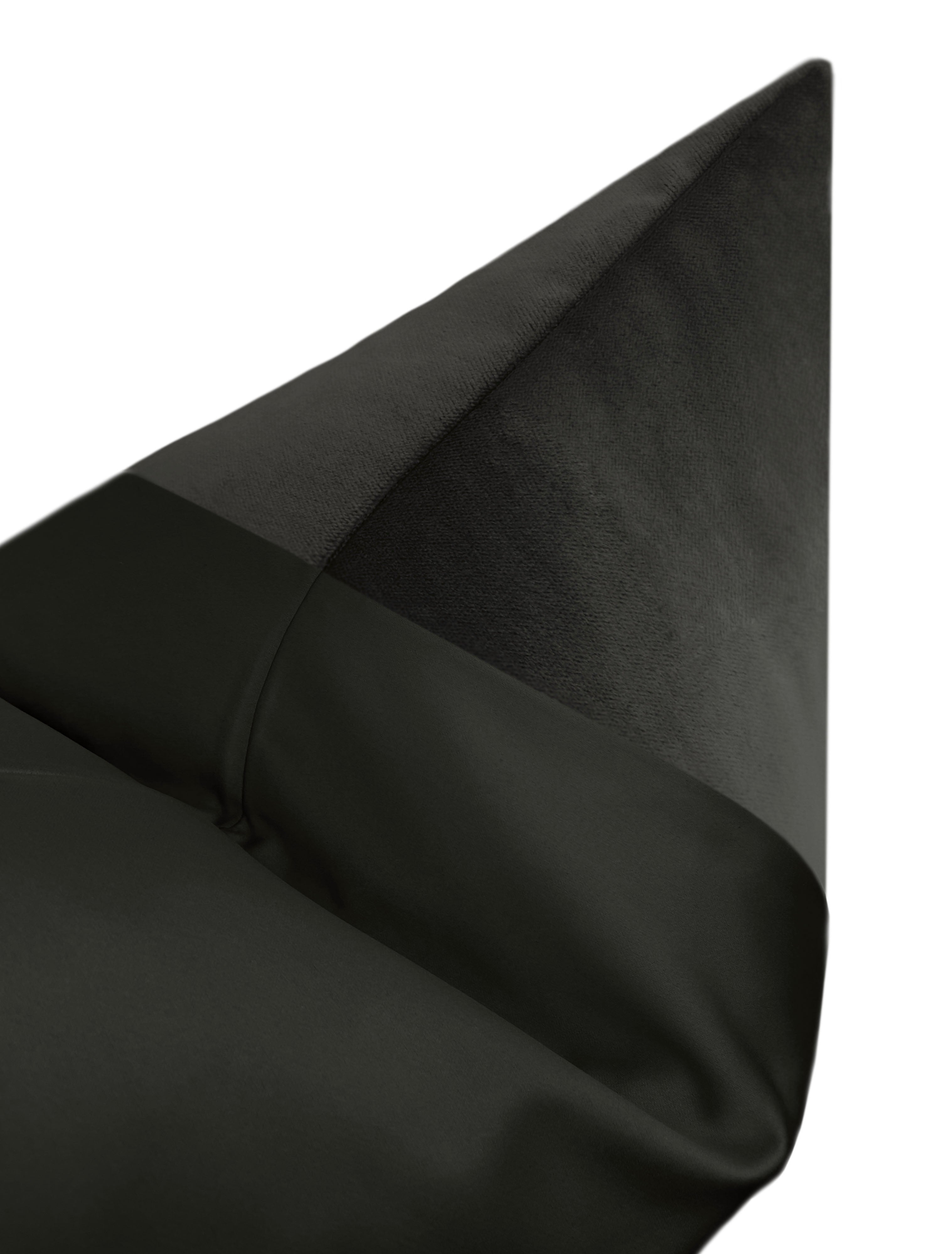 PANEL MONOCHROMATIC : SOCIETY VELVET // GRAPHITE - 14" X 36" - Image 2