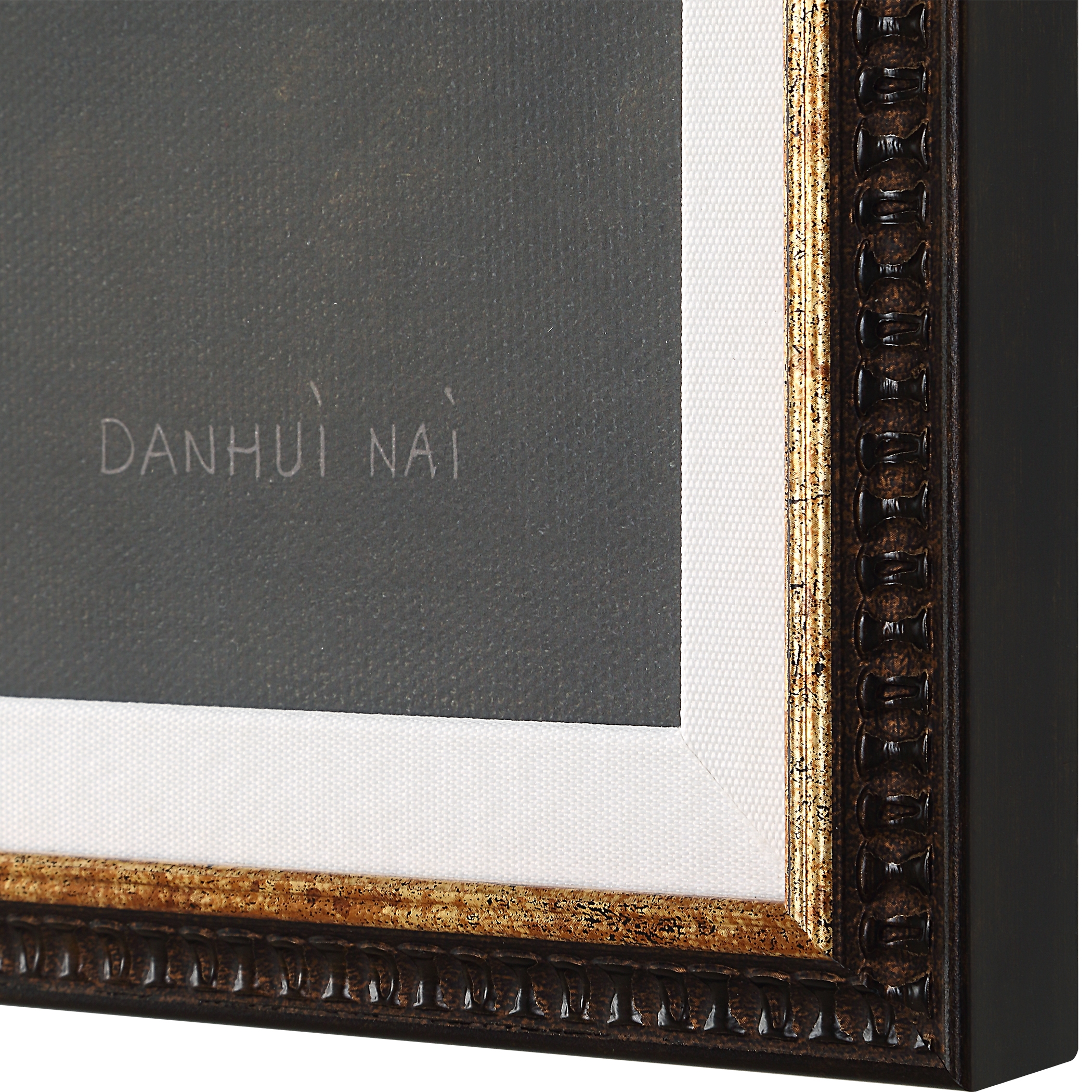 Florals On Black Framed Prints Set/4 - Image 5