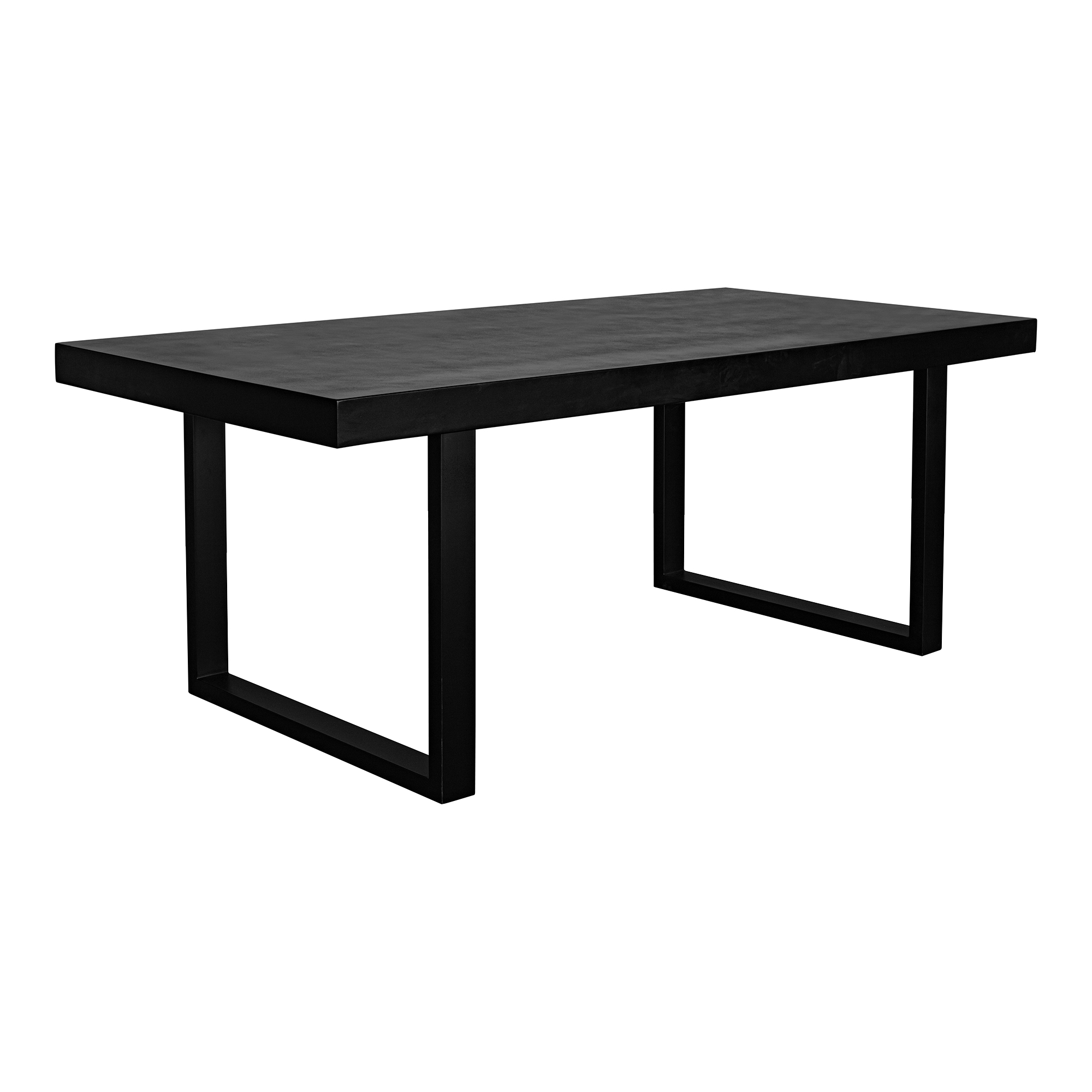 Jedrik Large Outdoor Dining Table Black - Image 1