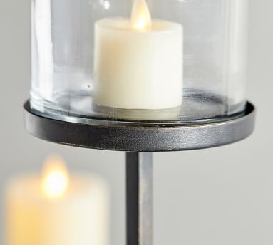 Draper Pillar Candle Holder, Bronze, Small - Image 4