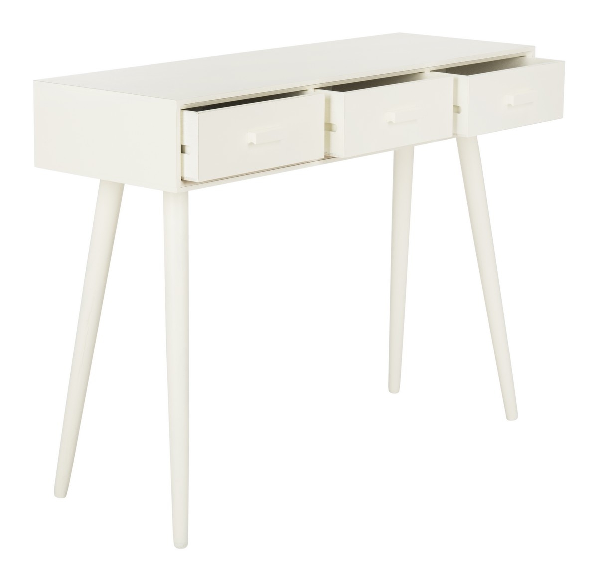 Albus 3 Drawer Console Table - Antique/White - Arlo Home - Image 1