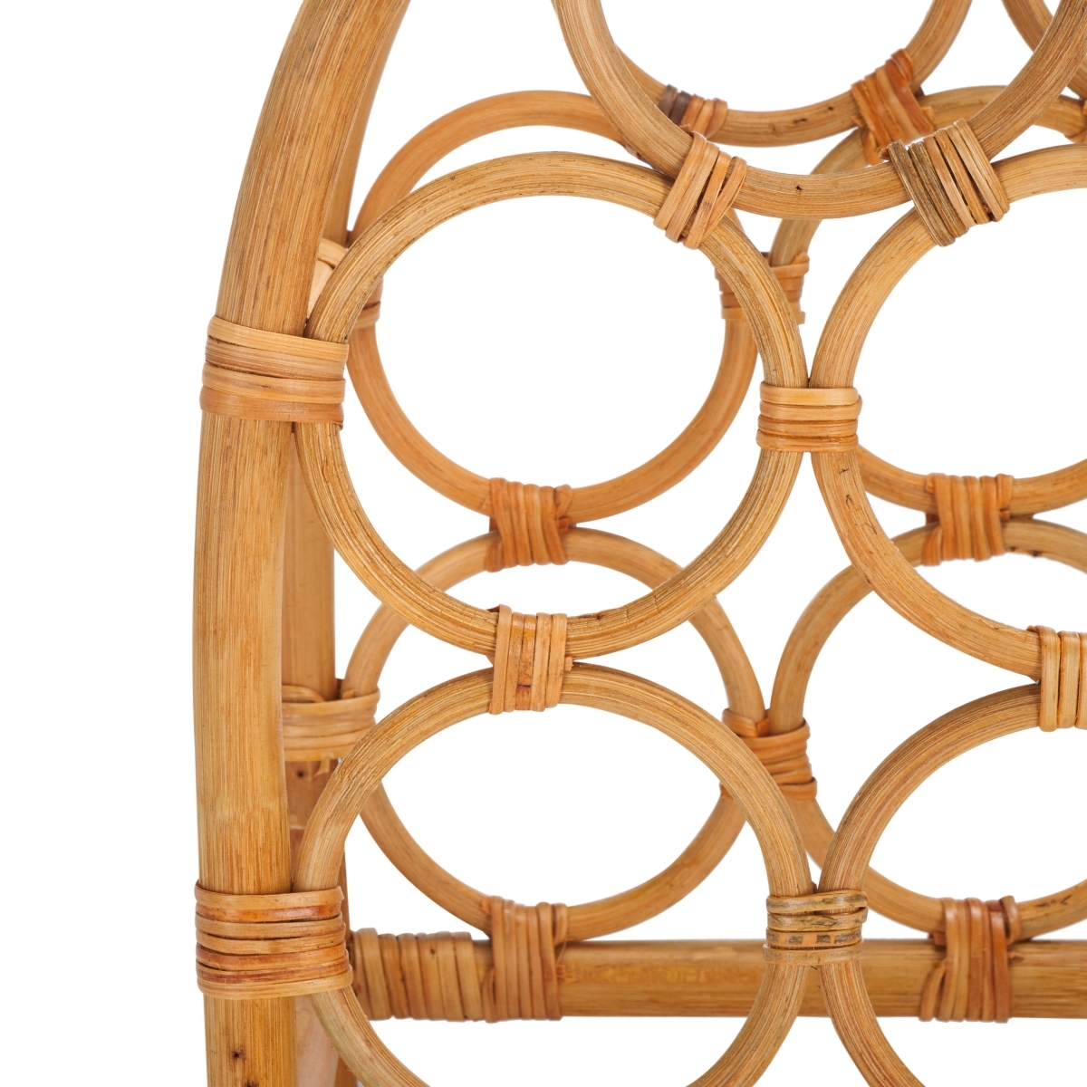 Wilda Rattan Wine Rack - Natural - Safavieh - Image 2