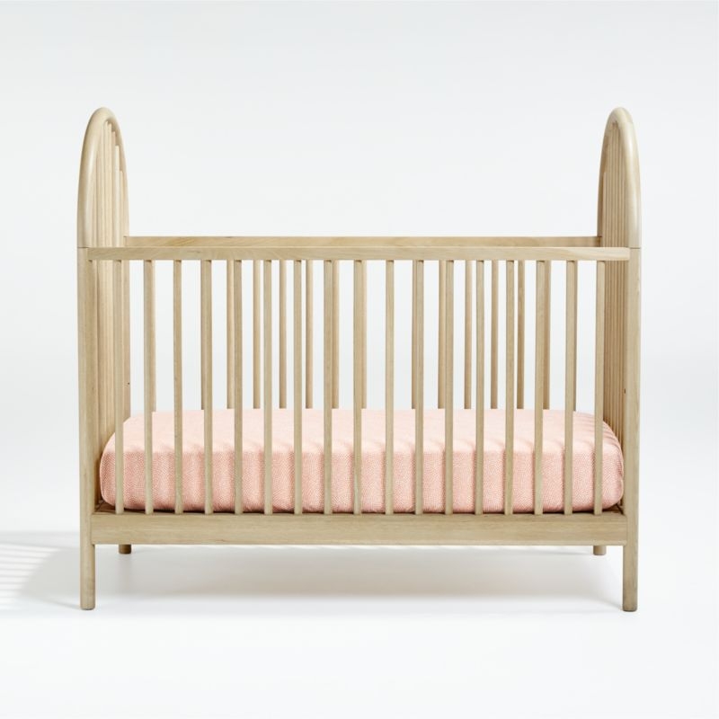 Canyon Natural Spindle Wood Convertible Baby Crib with Toddler Bed Rail by Leanne Ford - Image 10