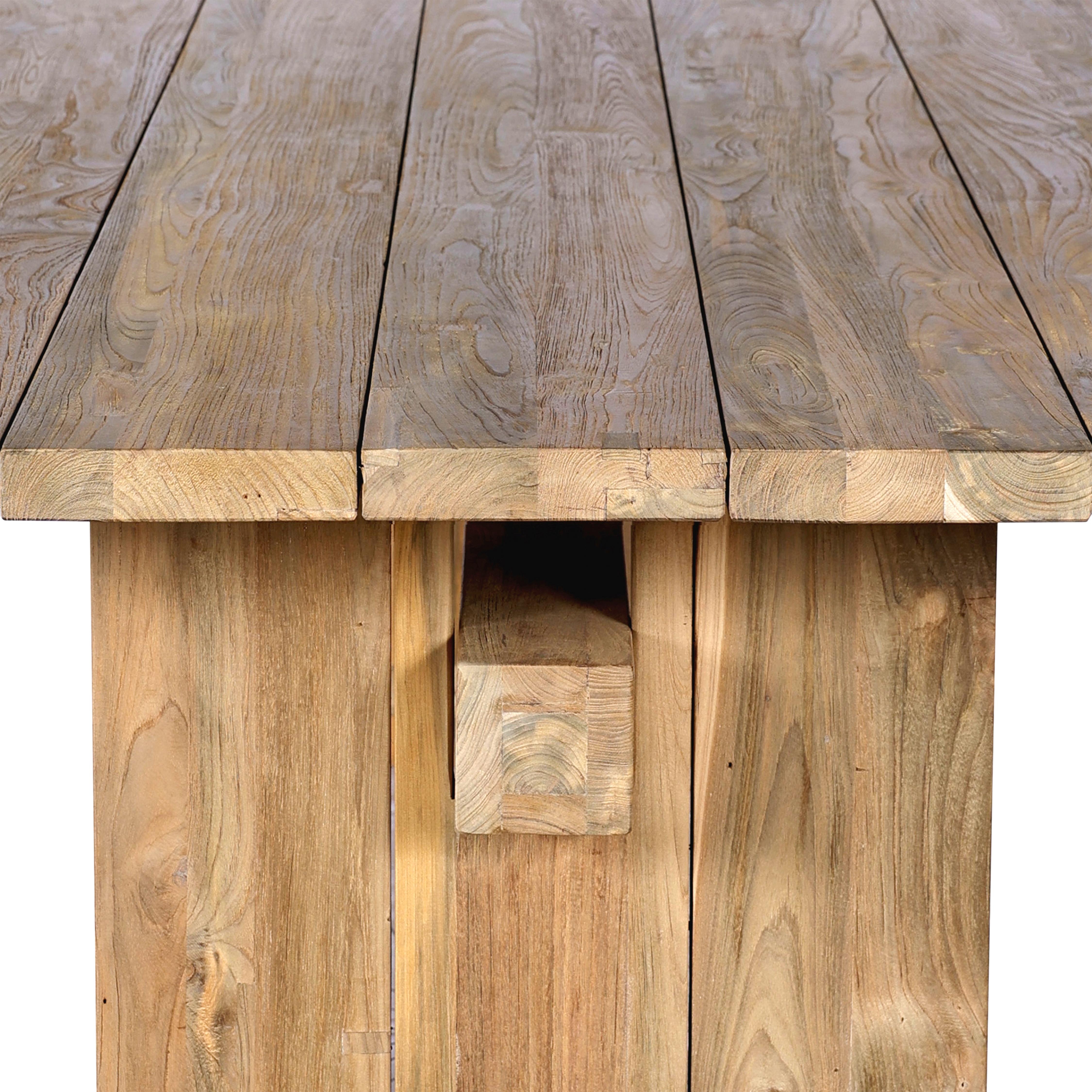 Brandy Outdoor Dining Table-92" - Reclaimed Natural FSC - Image 2