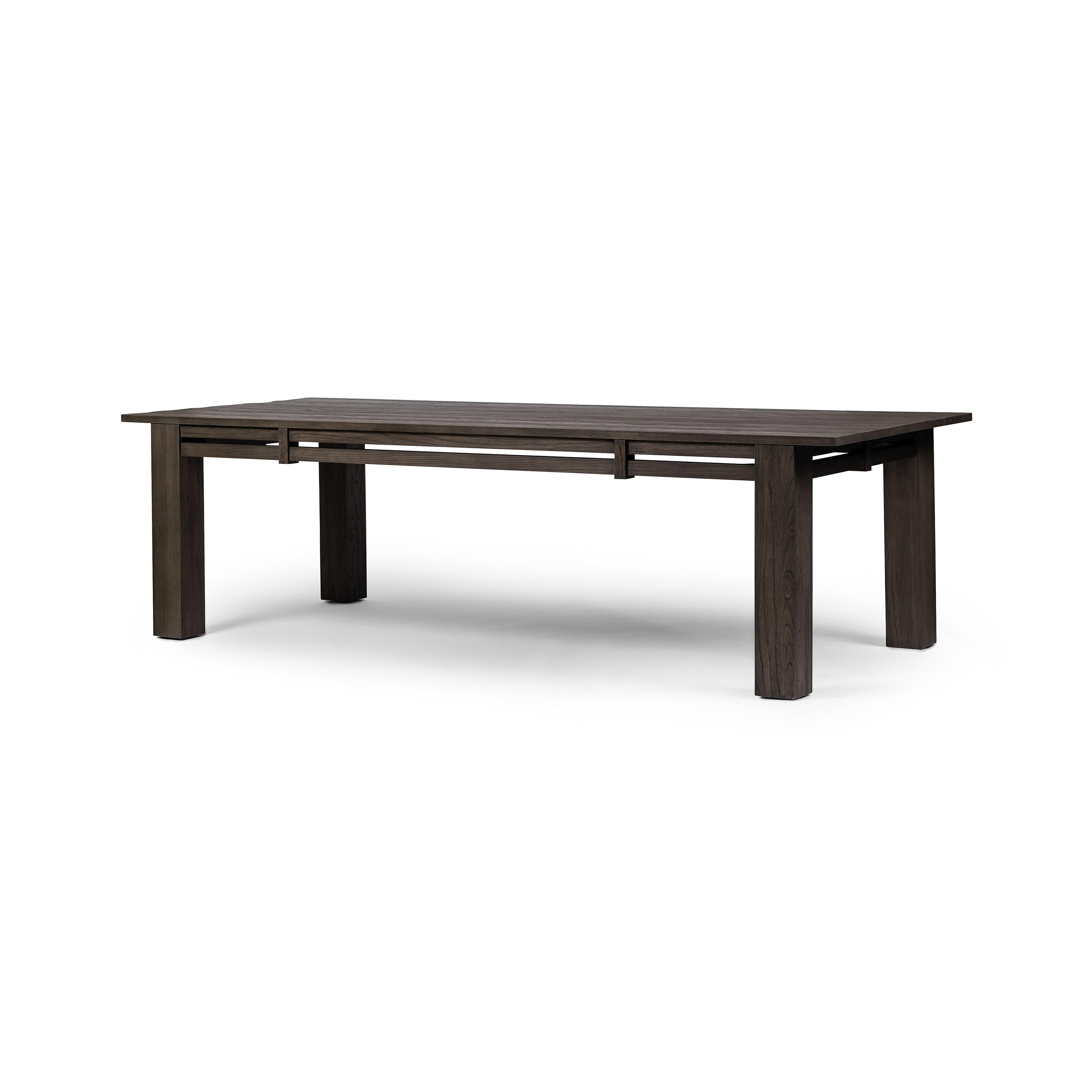 Willow Dining Table-Weathered Elm - Image 0