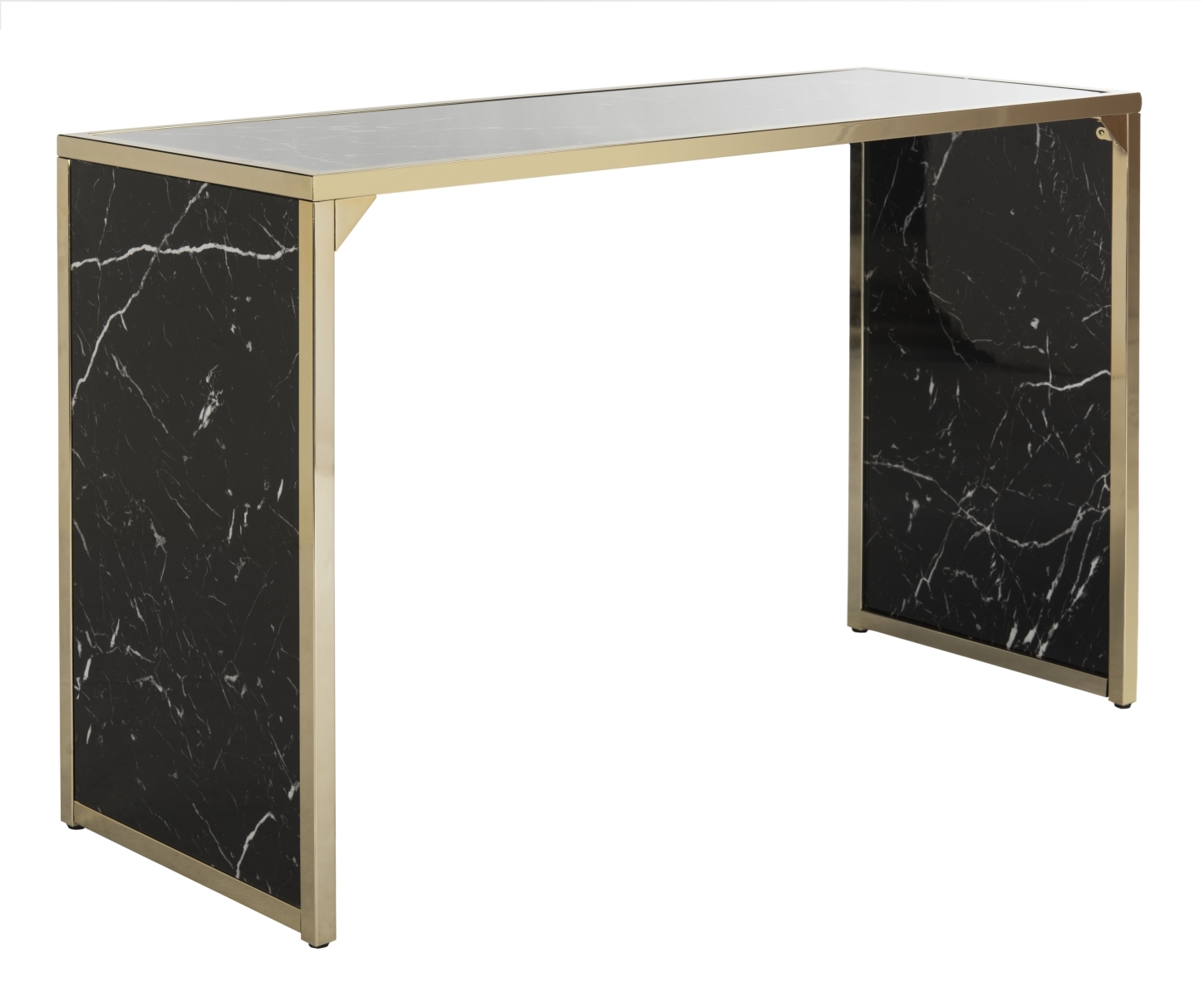 Kylie Console Table - Black / Brass - Safavieh - Image 4