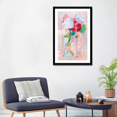 Abstract Flowers in Vase I by Ethan Harper - Painting Print - Image 0