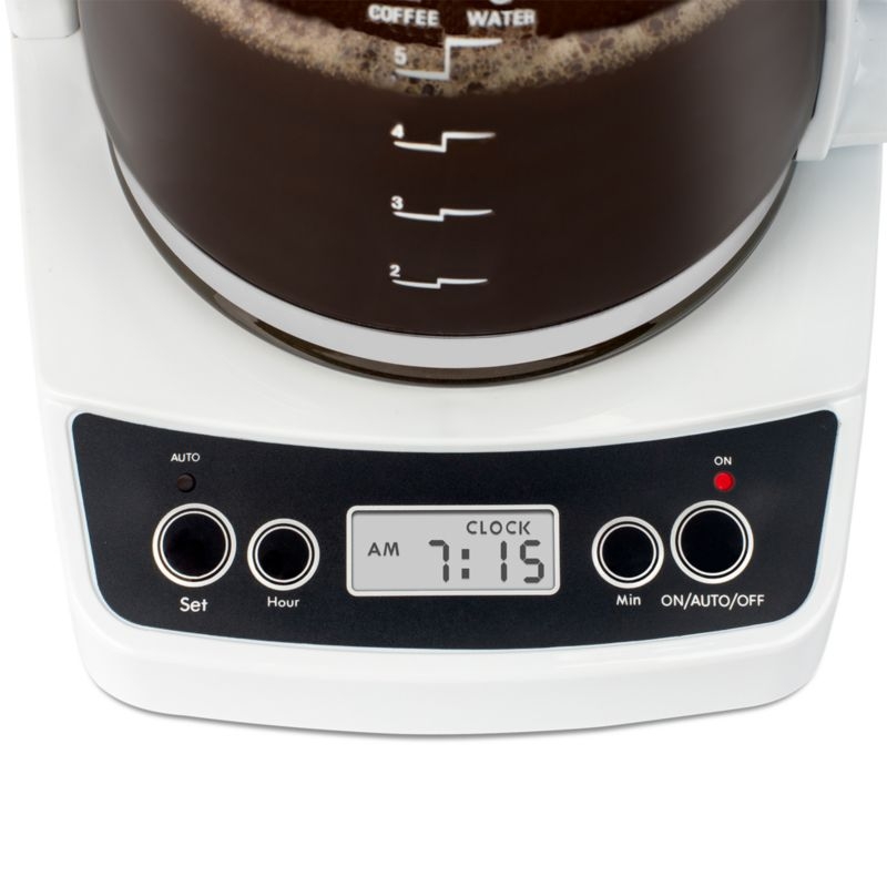 Capresso ® 5-Cup Mini White Drip Coffee Maker - Image 6