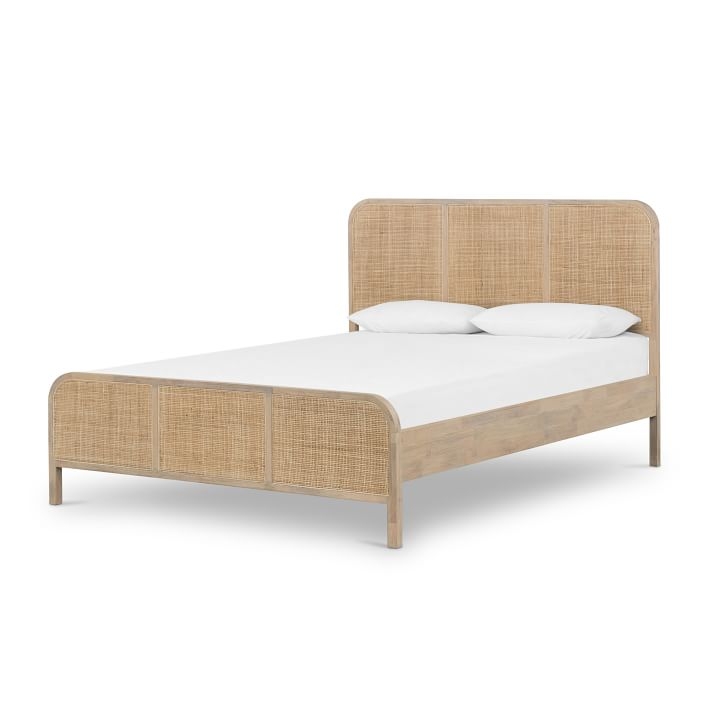 Modern Rattan Bed, Queen, Natural - Image 0