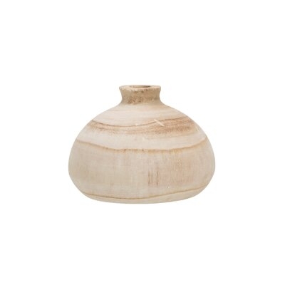 Hornsea Brown Indoo Wood Table Vase - Image 0