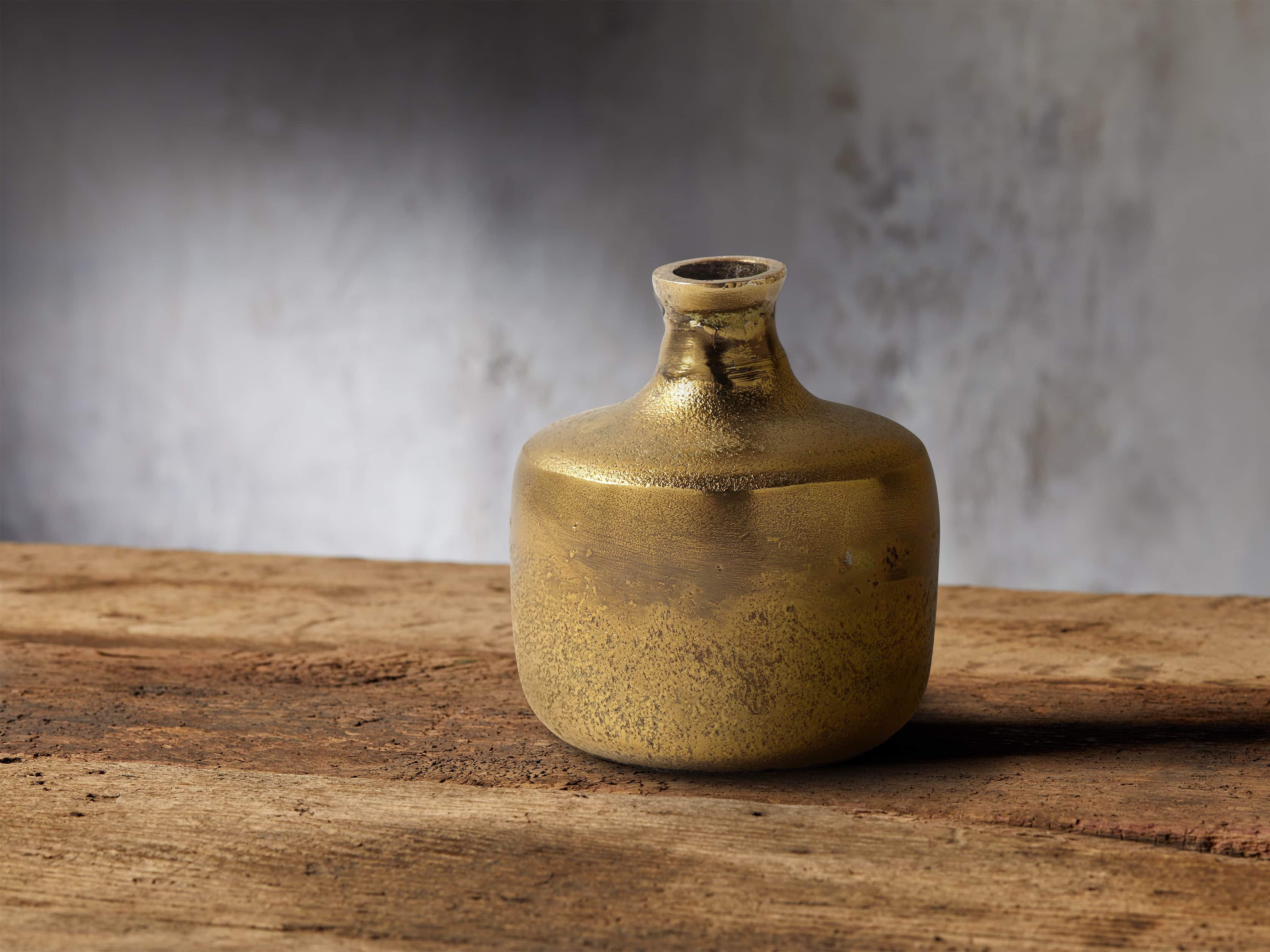 Lotus Bud Vase in Cast Aluminum Brass - Image 0