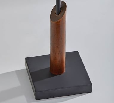Cornelius Wood Table Lamp, Black & Walnut - Image 1