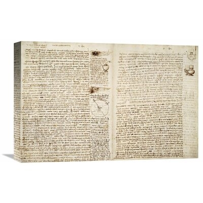 'Codex Hammer Pages 124-127' by Leonardo Da Vinci Photographic Print on Wrapped Canvas - Image 0