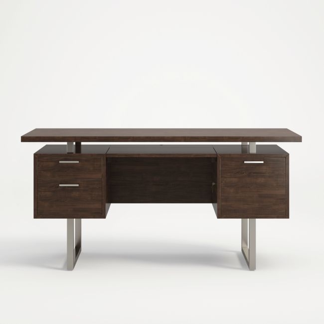 Clybourn Charcoal Cherry Desk - Image 0