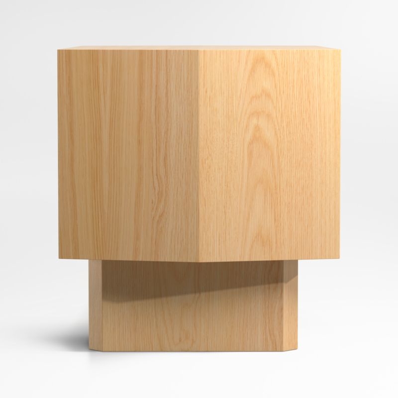 Gather 30" Natural Oak Wood Charging Nightstand - Image 4