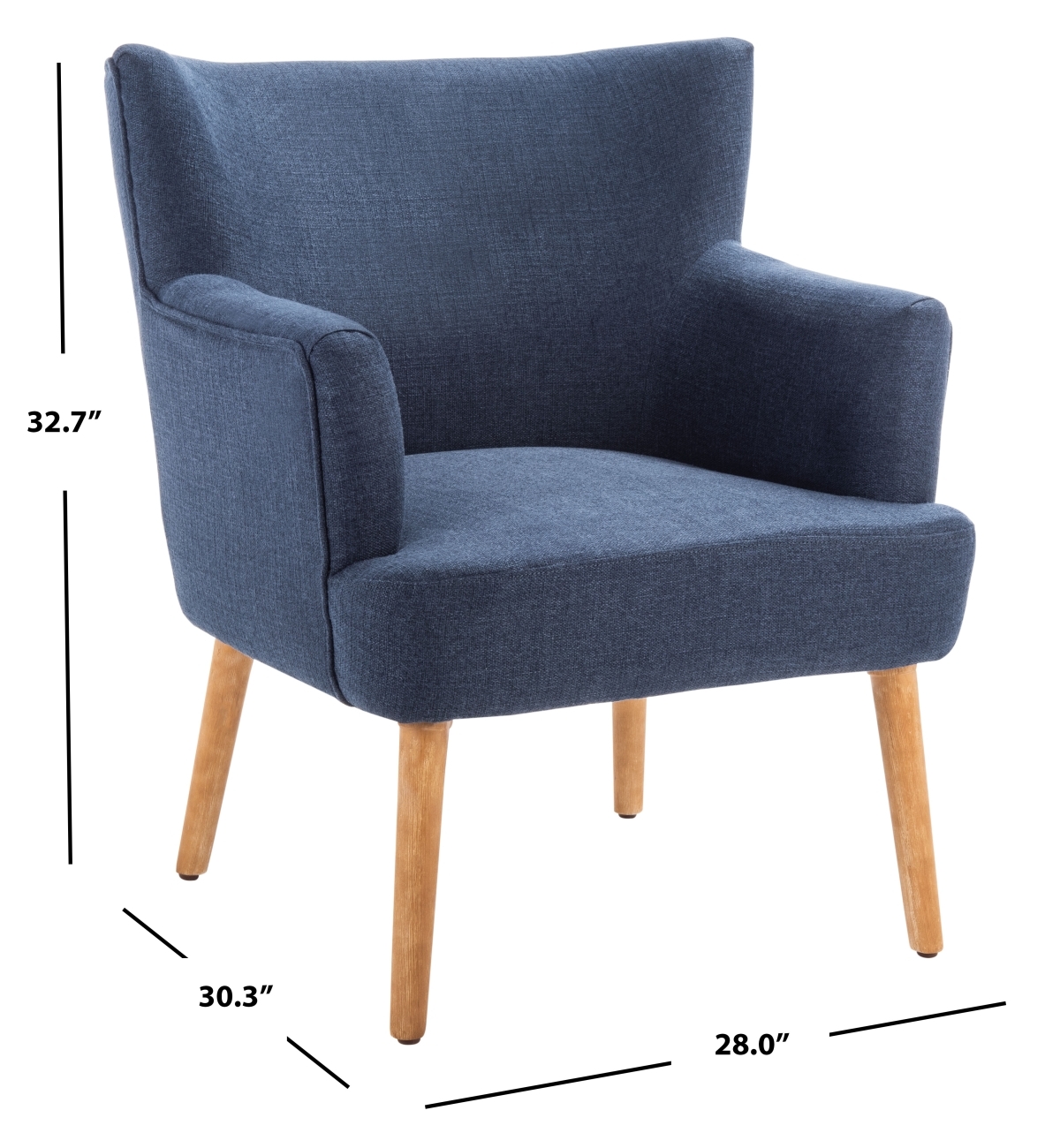 Delfino Accent Chair - Navy - Safavieh - Image 9