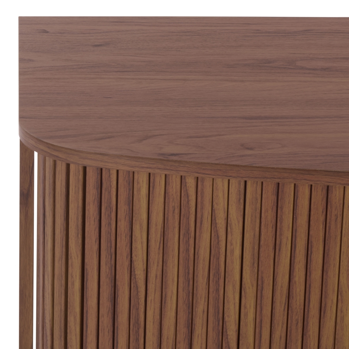 Sabby Tambour Door Compact Sideboard - Walnut - Image 2