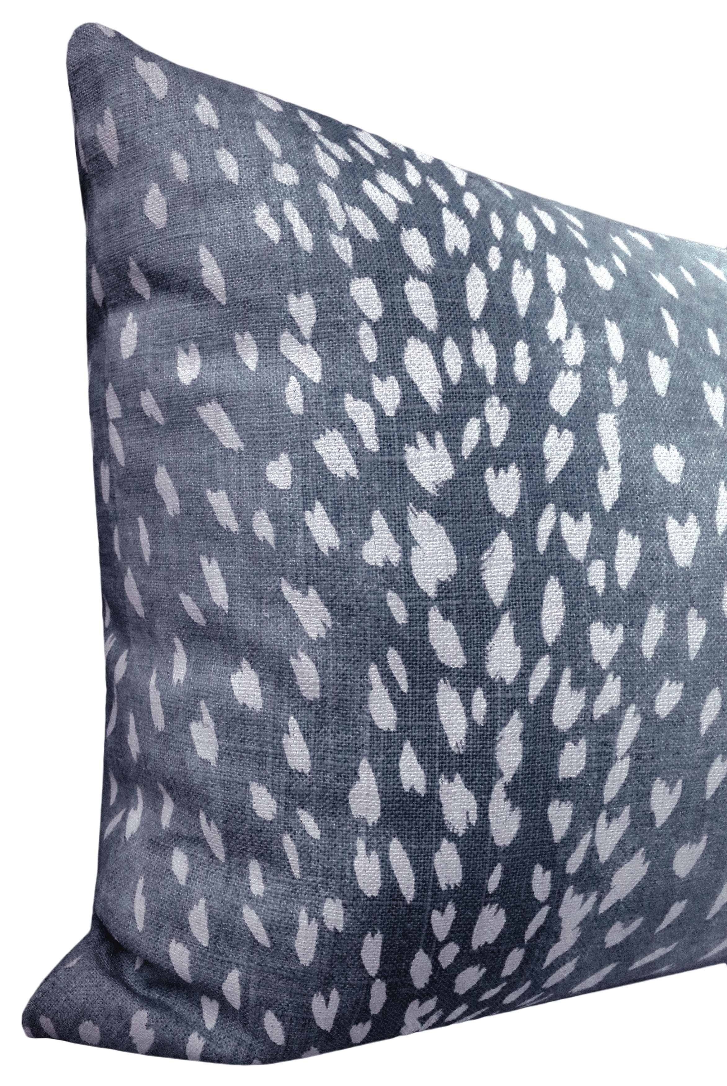 THE XL LUMBAR :: ANTELOPE LINEN PRINT // NAVY BLUE - 14" X 48" - Image 2