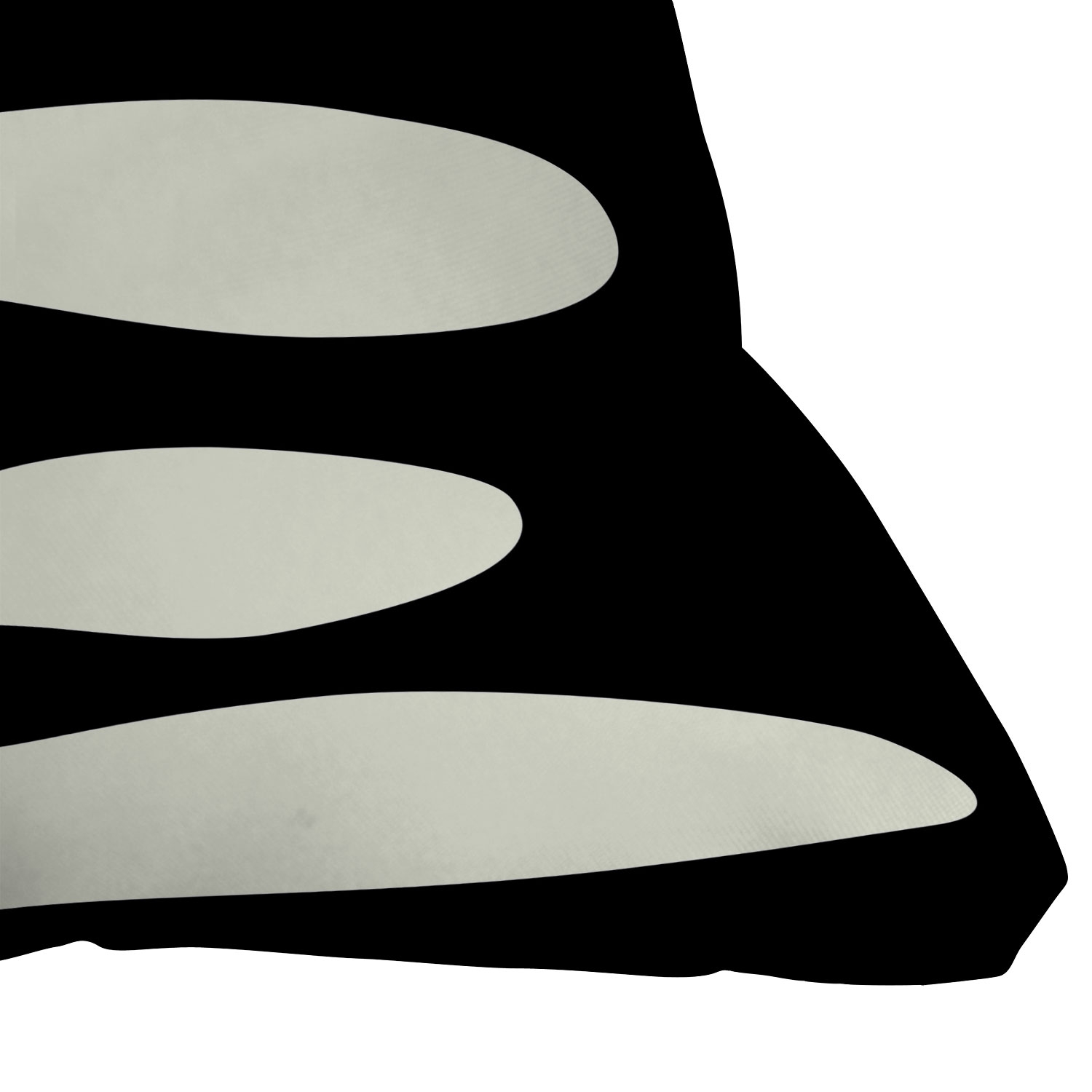 Abstract Composition In Black by June Journal - Outdoor Throw Pillow 20" x 20" - Image 3