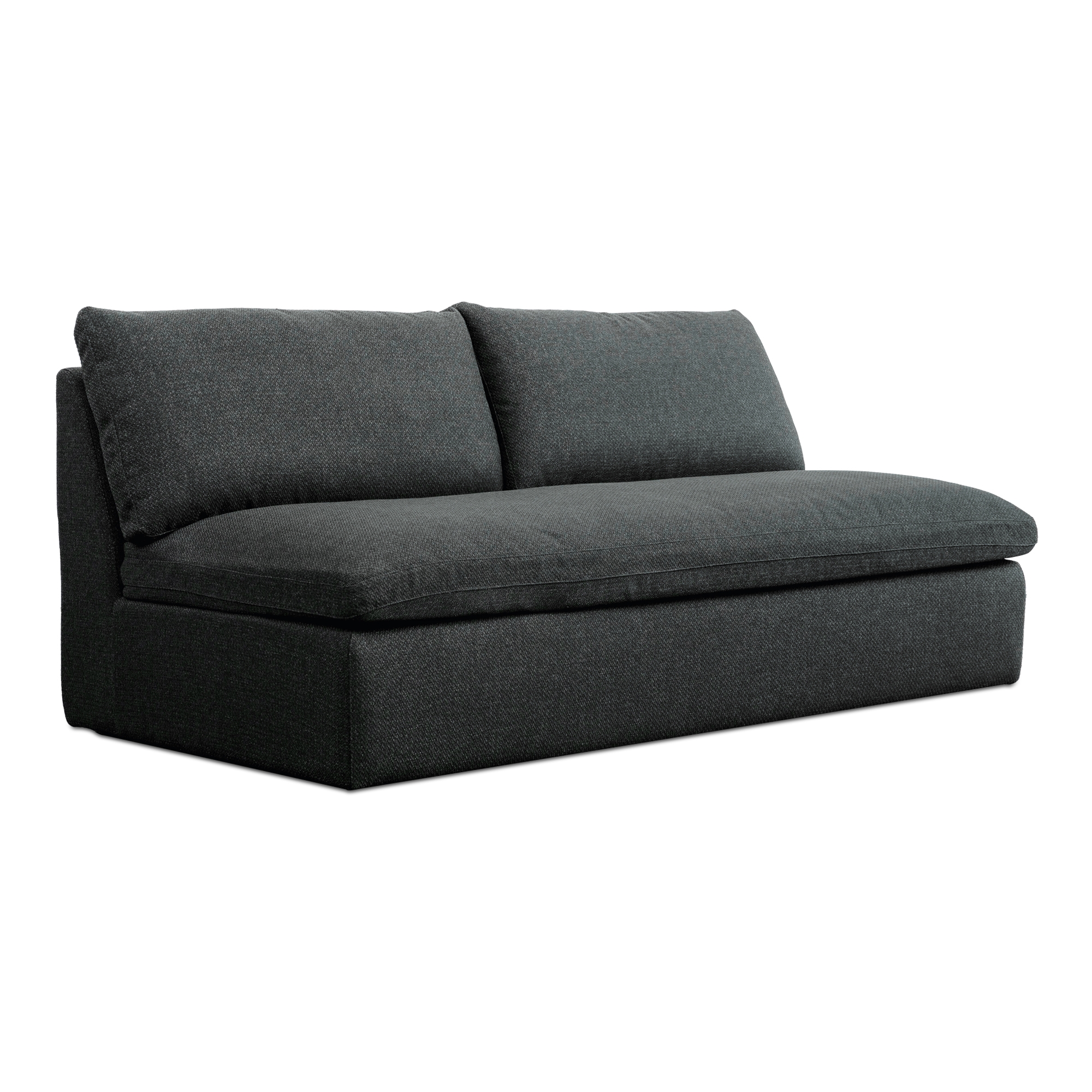 Miles Outdoor Sofa Speckled Charcoal - Image 1