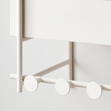 Floating Lines Wall Shelf, 3-Tiered, Gray - Image 2