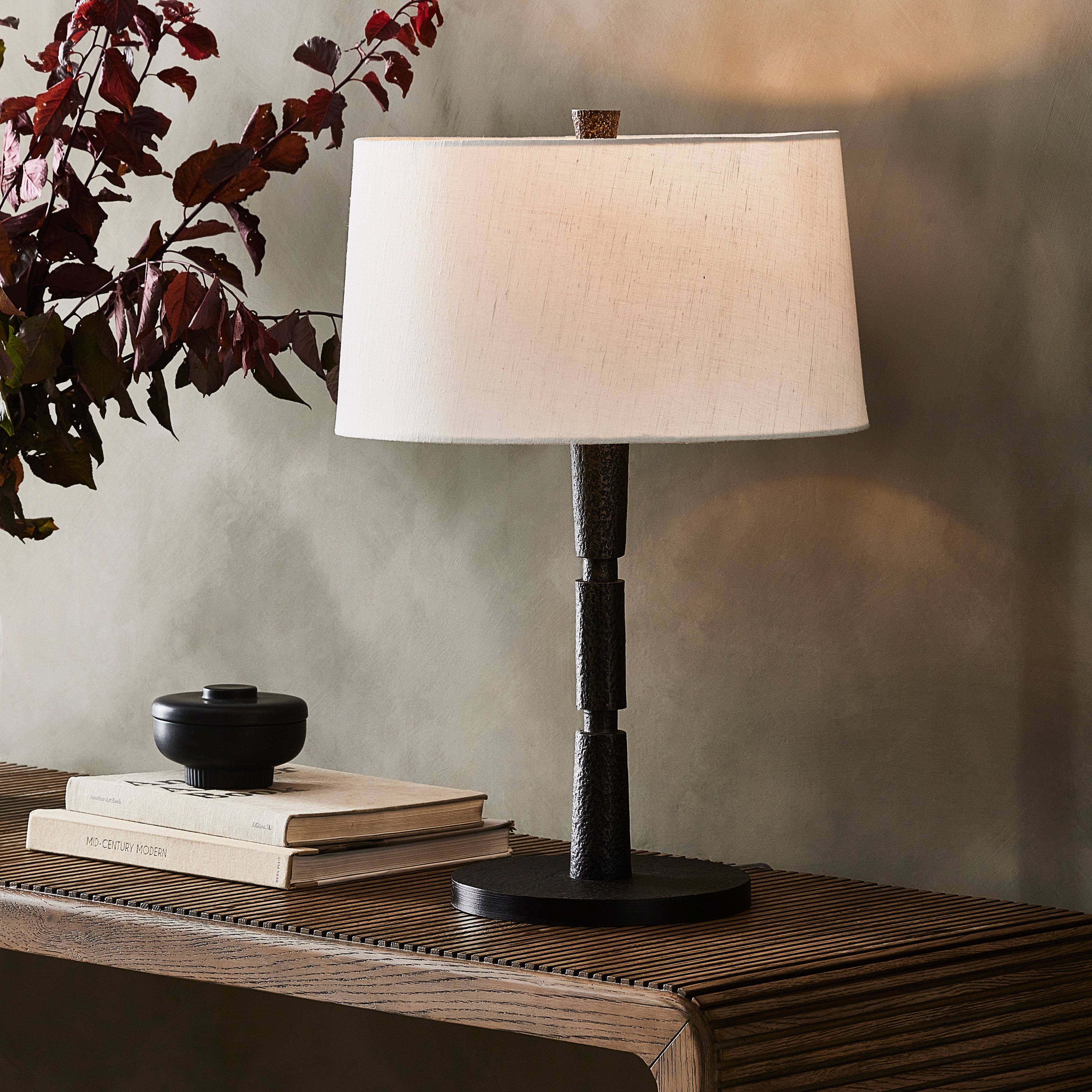 Fernando Table Lamp-Forged Black - Image 1