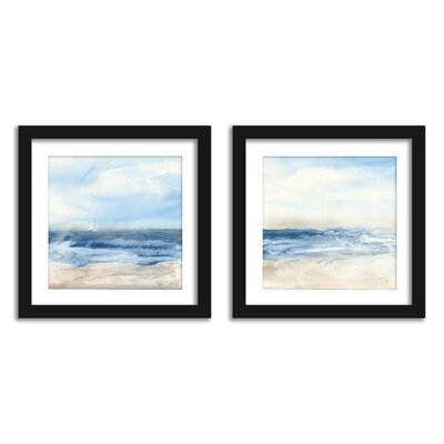 Americanflat Sea And Sand Bathroom Wall Art - Set Of 2 Framed Prints By Wild Apple - Image 0