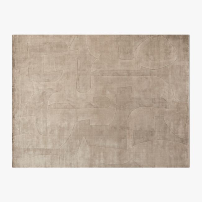 Eleyne Handloomed Coco Brown TENCEL™ Lyocell Area Rug 9'x12' - Image 0