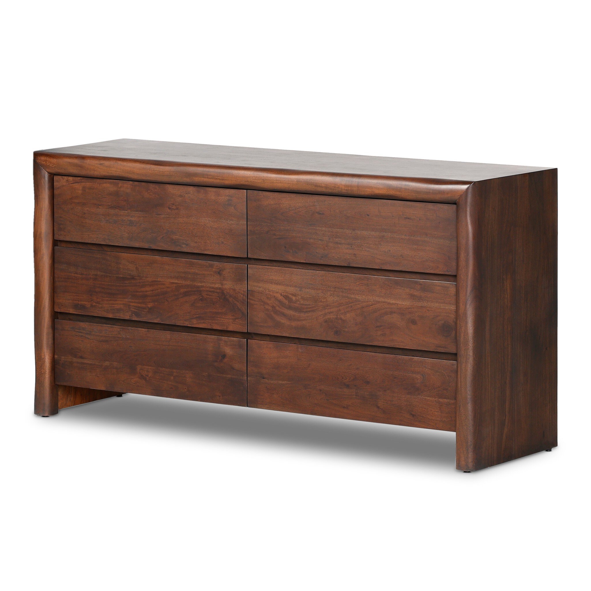 Nigel 6 Drawer Dresser - Rustic Brown Acacia - Image 1