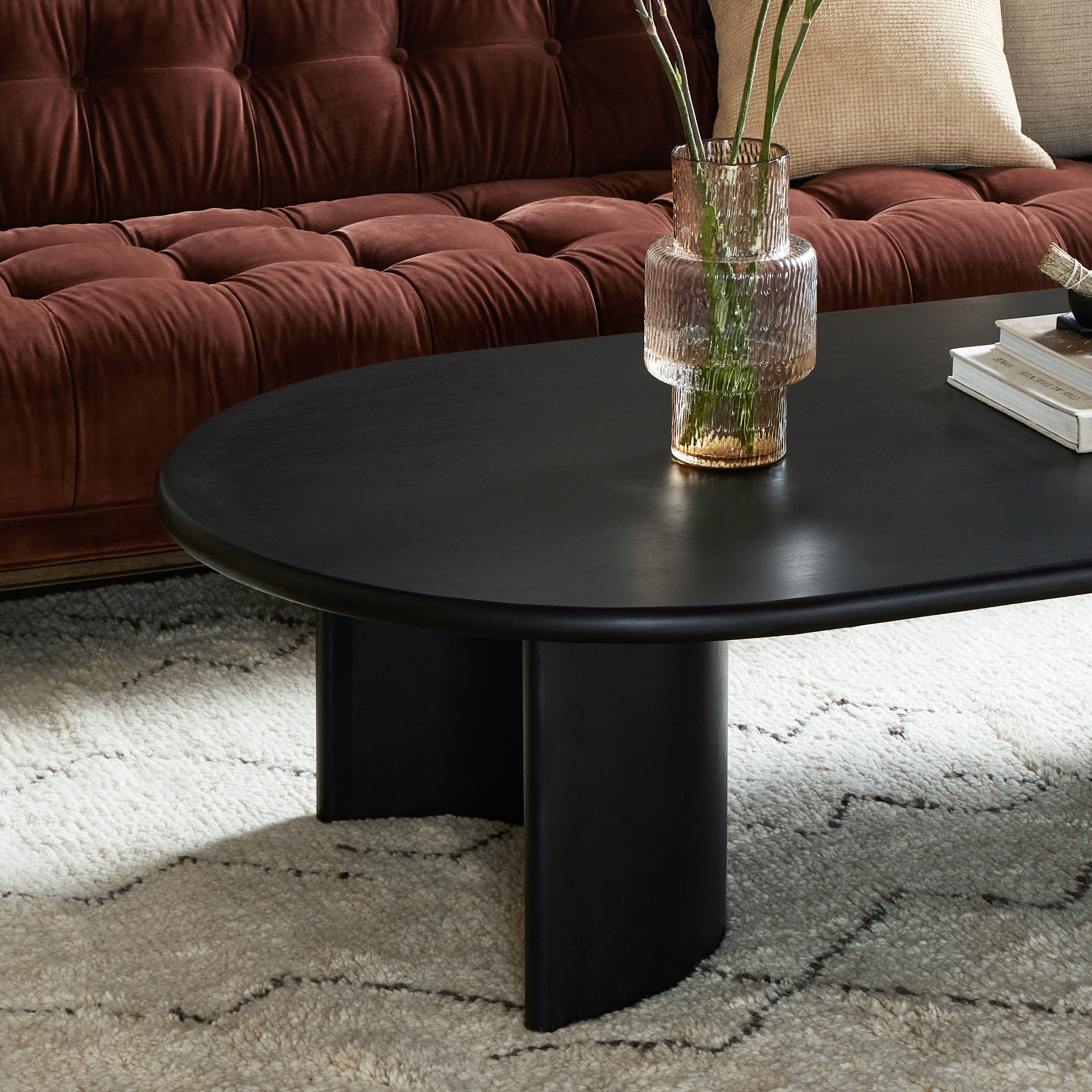 Paden Large Coffee Table-Aged Black - Image 9