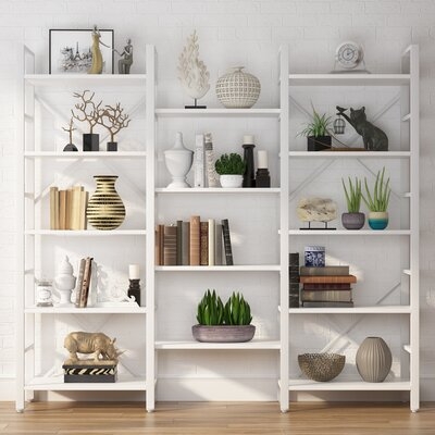 Triple Wide 5-Shelf Bookcase - Image 0
