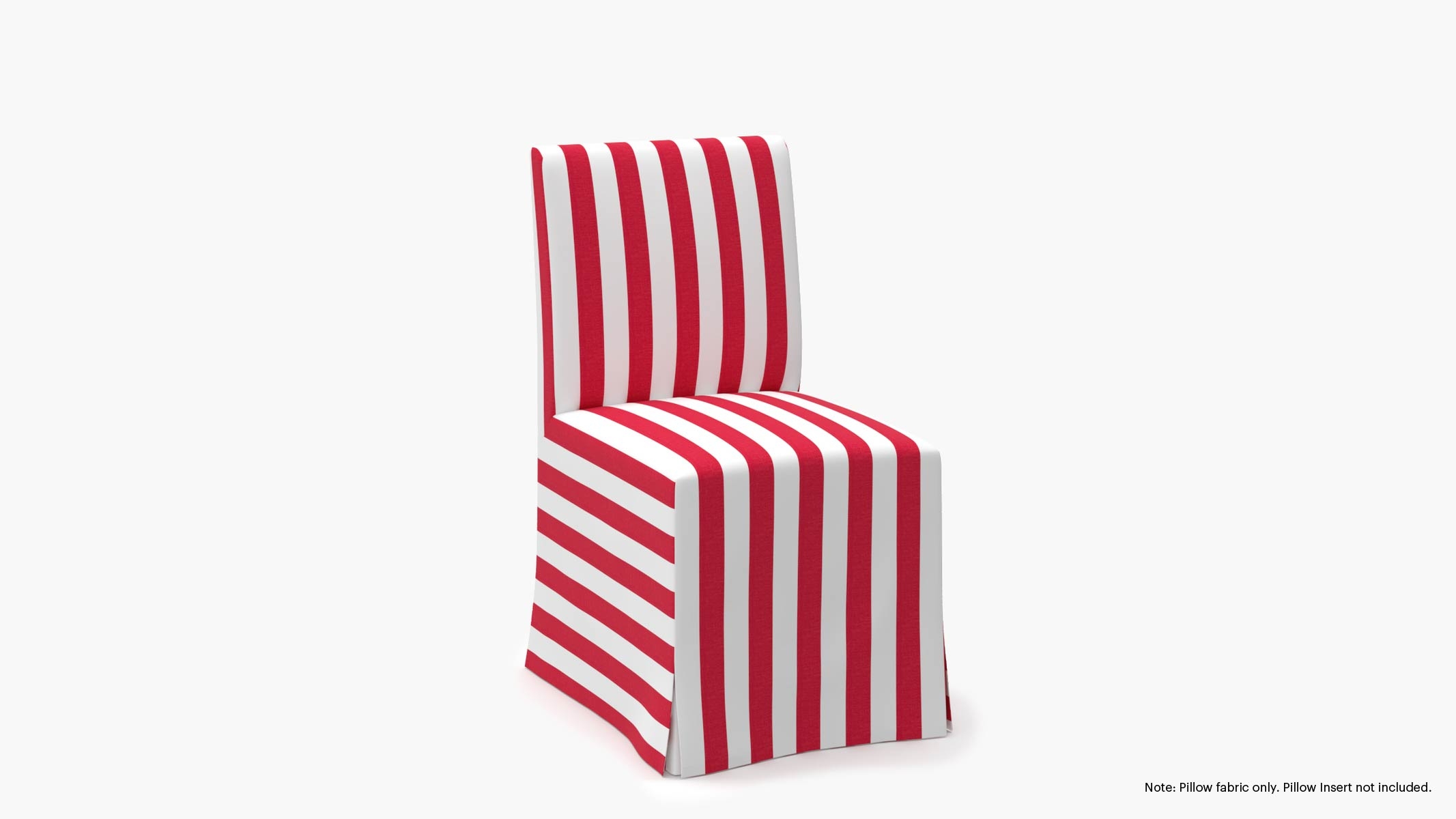 Slipcovered Signature Dining Chair - Cover Only, Red Cabana Stripe - Image 1