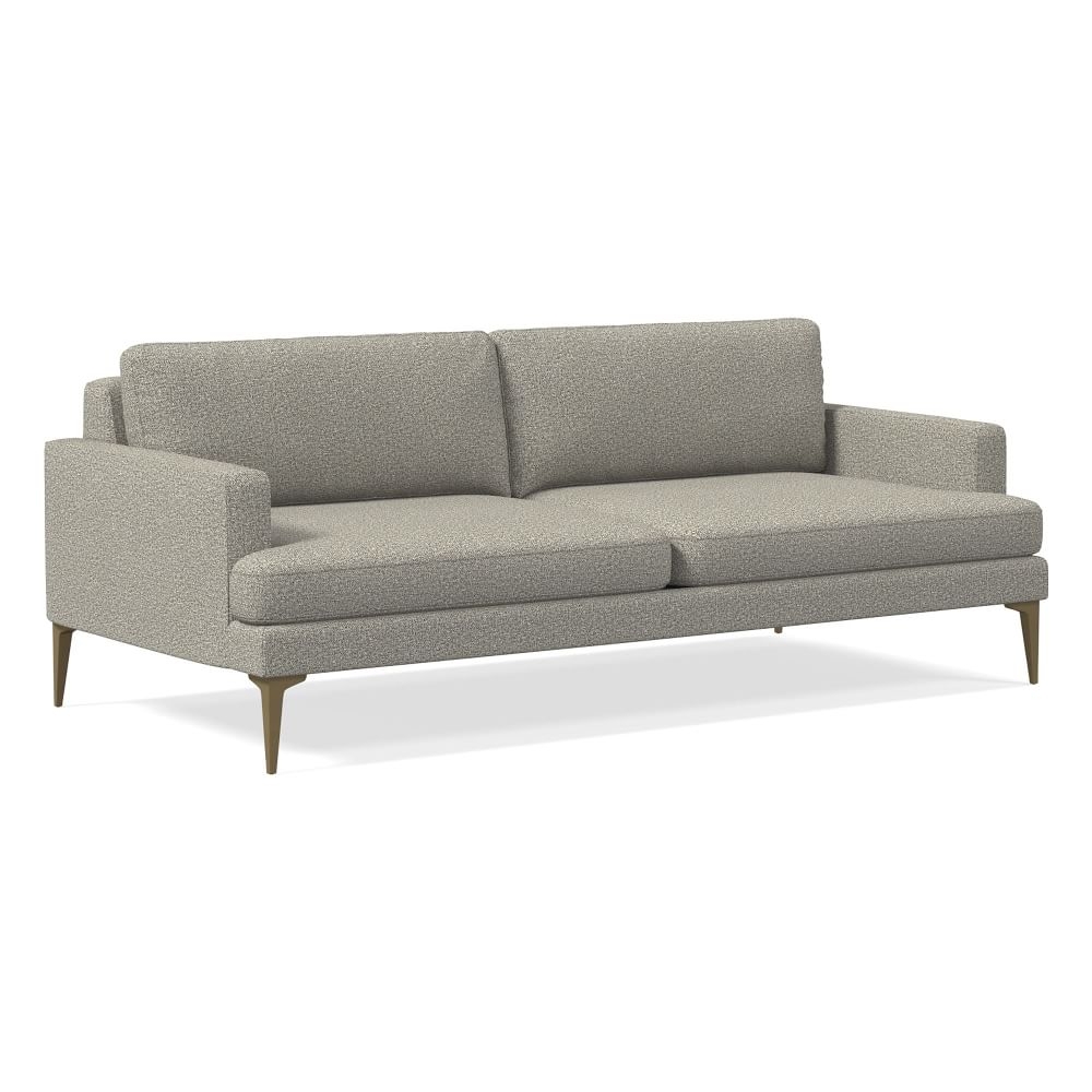 Andes 86" Multi-Seat Sofa, Standard Depth, Twill, Gravel, BB - Image 0