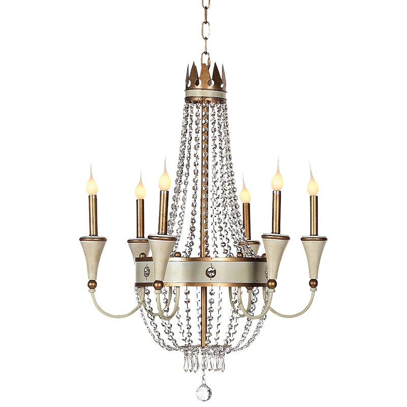 ellahome Josephine 6 - Light Candle Style Empire Chandelier - Image 0
