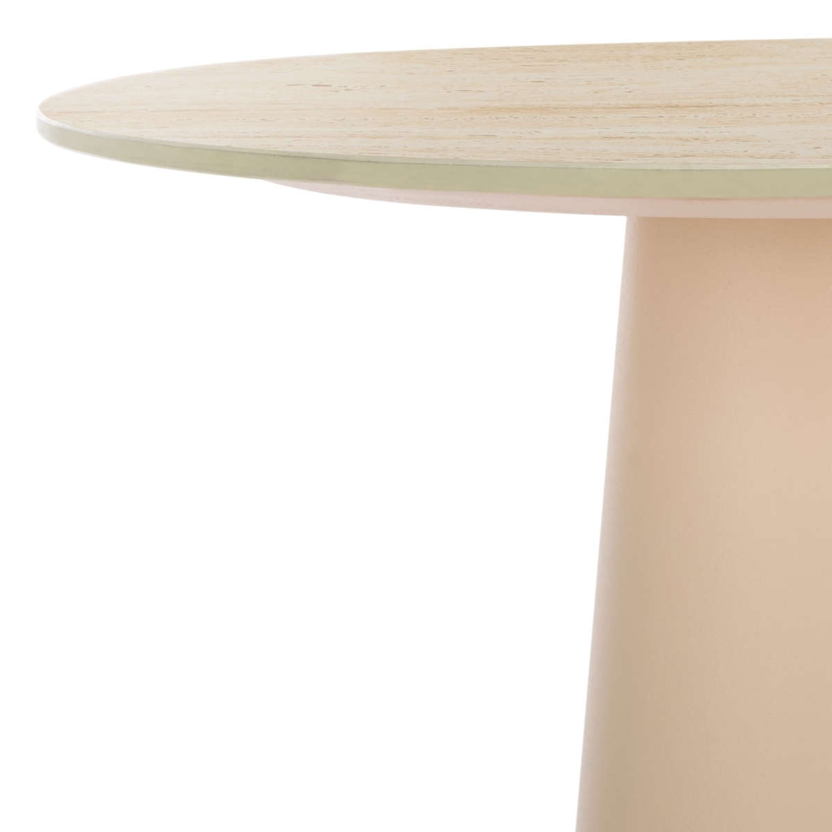 Nurem Tall Ceramic Side Table - Beige - Image 2