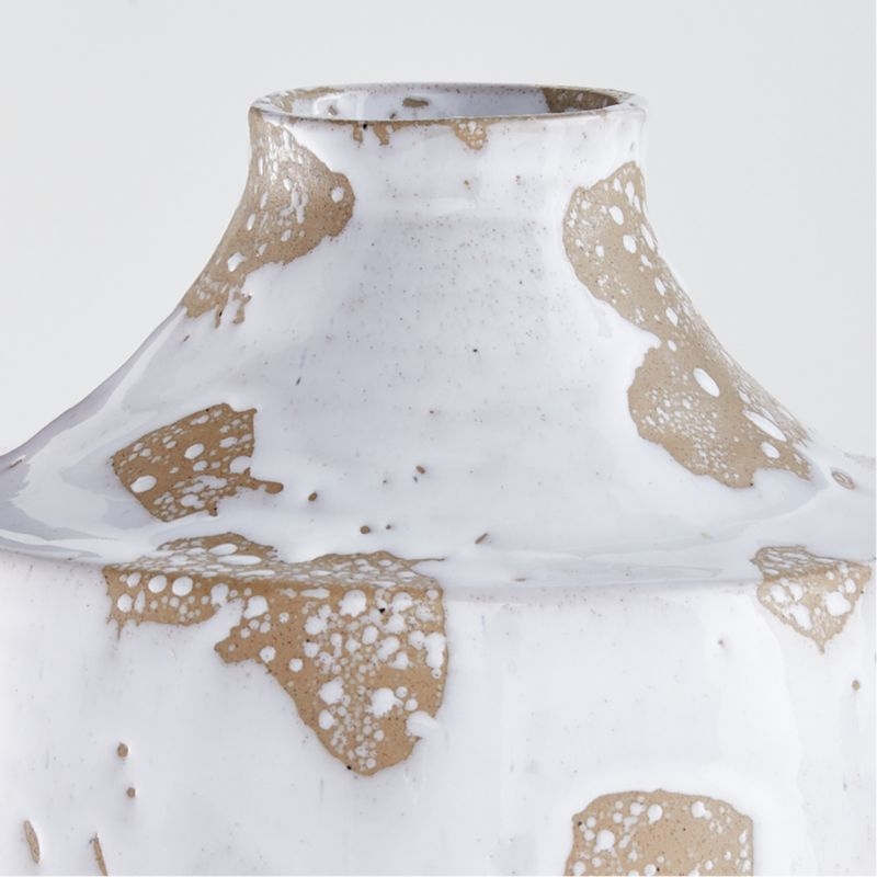 Edmer Spotted Large White Vase - Image 1